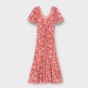 Draper James Mindy Midi Dress in Stretch Mesh Size Medium